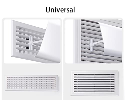 Air Conditioner Deflector Central AC Air Flow Deflector Prevent The Cold Air from Blowing Straight, Angle Adjustable, Easy Installation, for Vents, Sidewall, Home AC