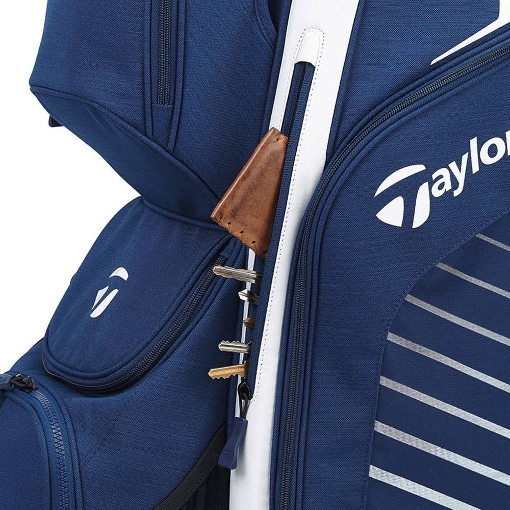 TaylorMade Cart Lite Bag, Navy Flag/White