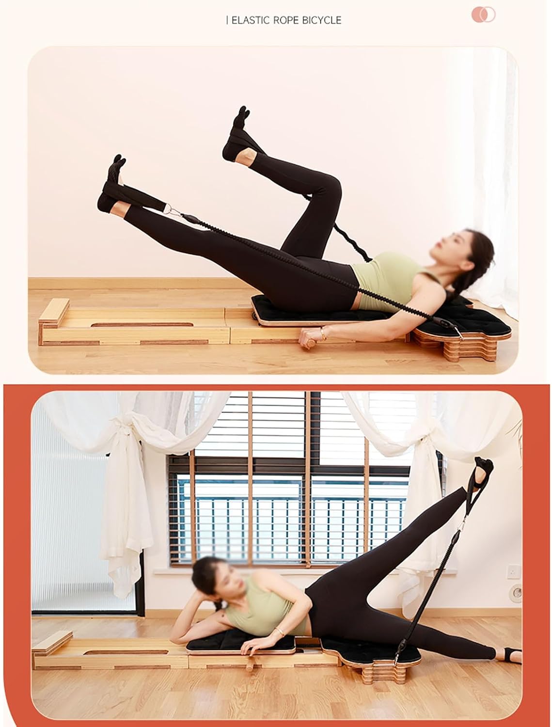 All-in-one Pilates Reformer Workout Machine for Home Gym, Great for Toning The Entire Body, Burning Fat and Strengthening Major Muscle Groups, Up to 330 lbs Weight Capacity