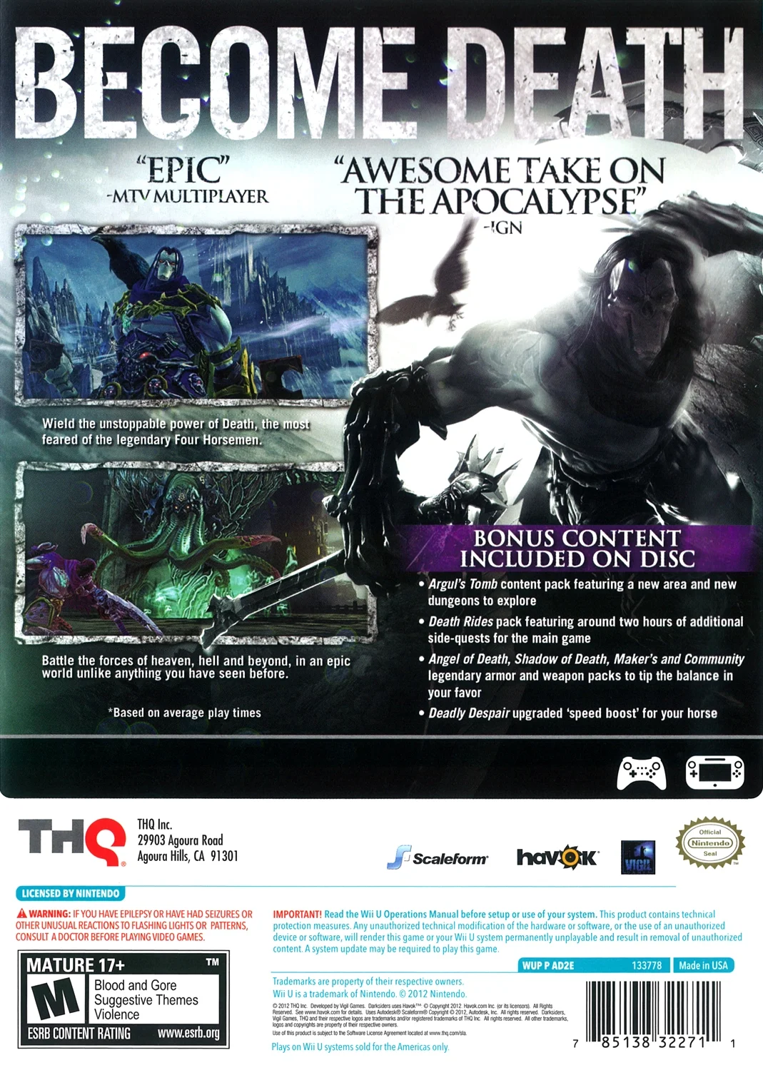 Darksiders II - Wii U