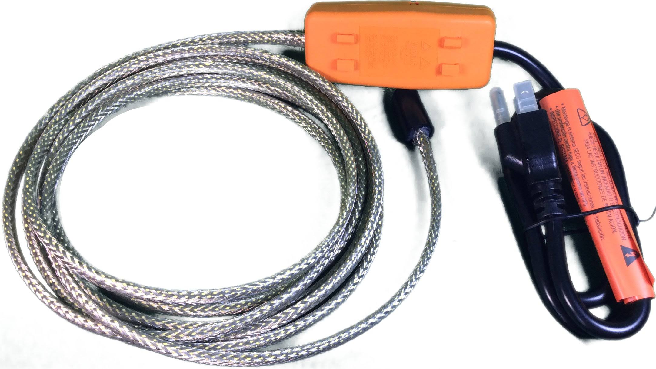 Heat Tape Easy Heat Freeze Protection Cable Waterline Heater Pre-Cut to 20 Foot Includes Installed Plug Head
