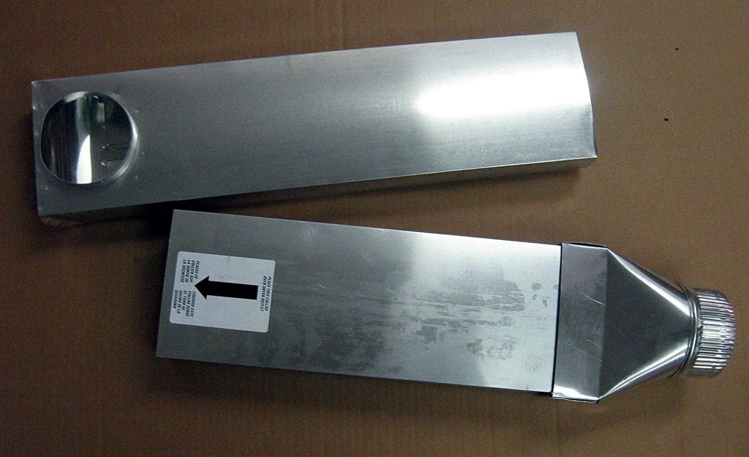 UD48S 4" Dryer Vent Space Saver Aluminun Venting Duct 90 Inlet Straight Outlet, Supplied by LITYPEND and Shipped from the USA.