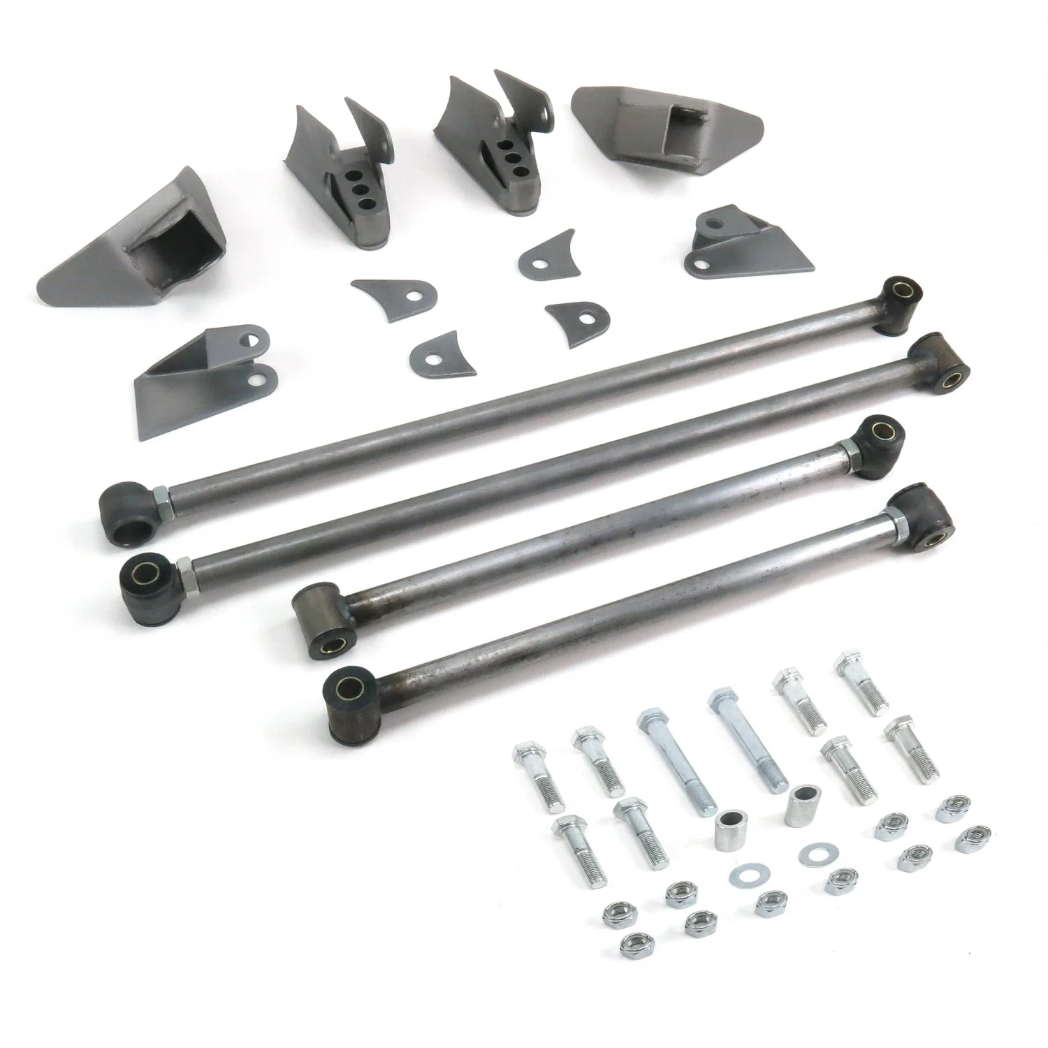 Helix Suspension Brakes & Steering 682669 Triangulated Rear 4-Link Kit with Coilovers for 1928 Model A Victoria - Slantback