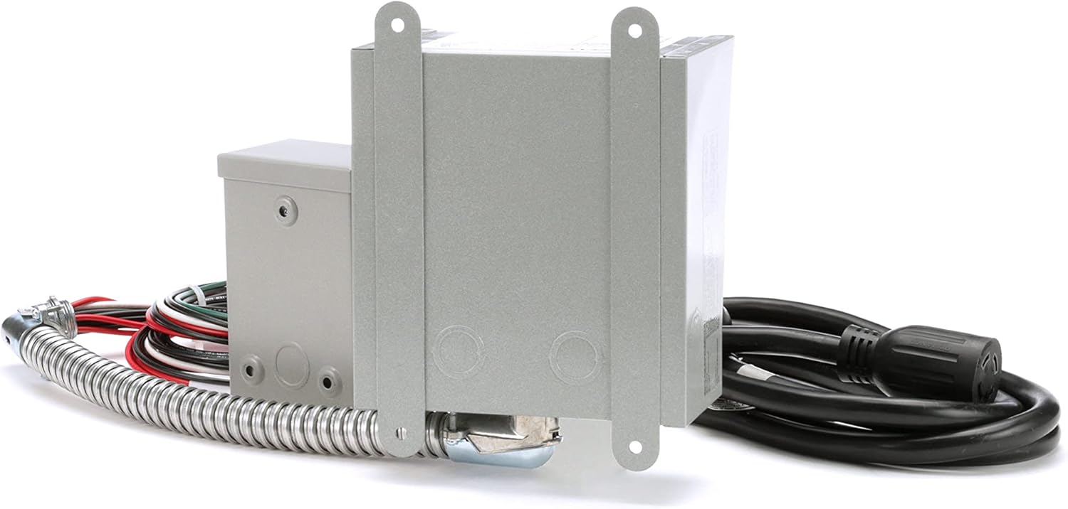 Reliance Controls Corporation 31406CRK 30 Amp 6-circuit Pro/Tran Transfer Switch Kit for Generators (7500 Watts).,Gray