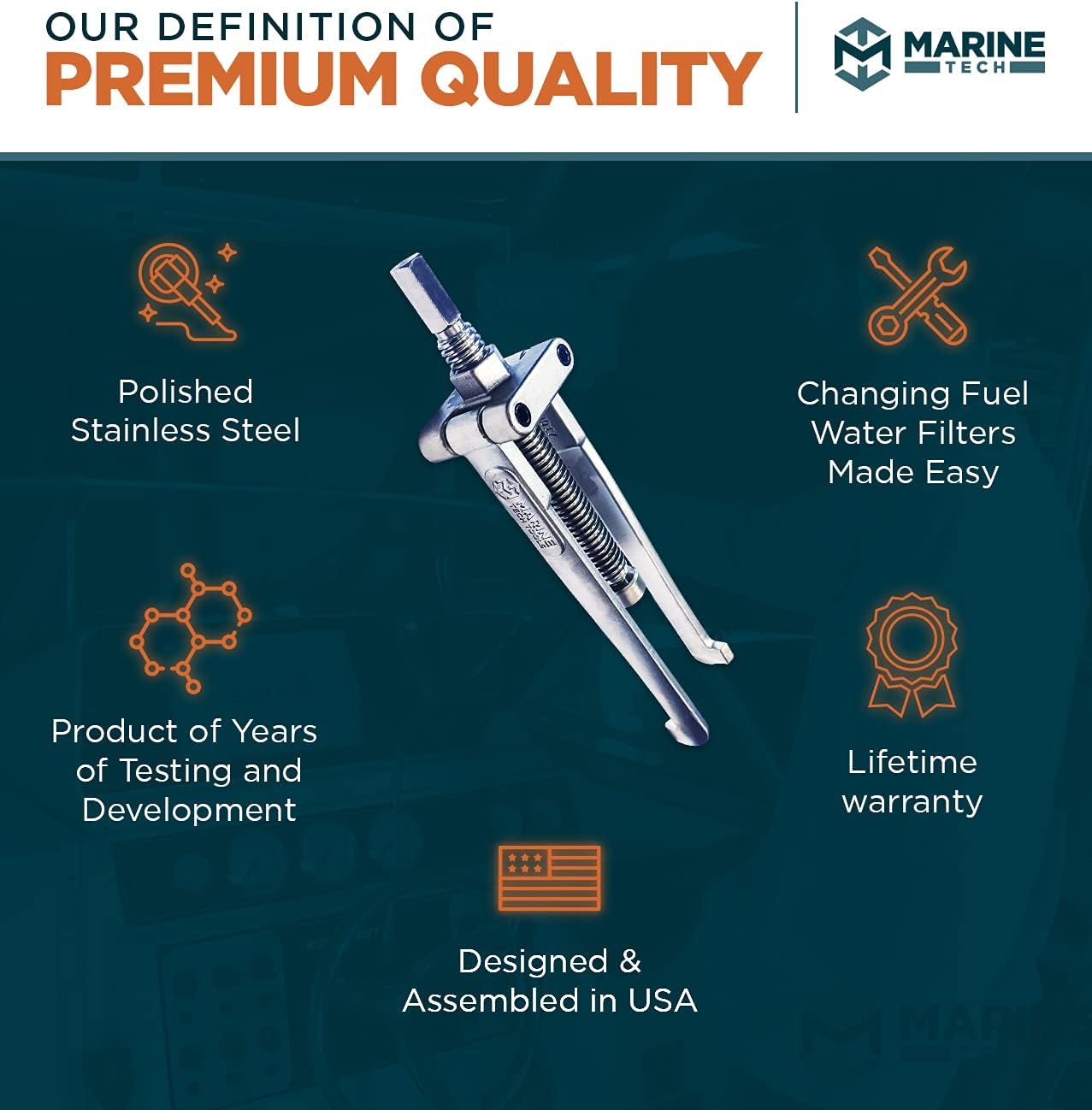 Marine Lower Bearing Carrier Puller �� Lower Unit Bearing Carrier Puller �� Works with Yamaha, Johnson, Evinrude, Mercury, Honda, Mercruiser