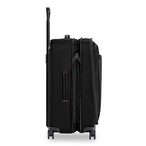 Briggs & Riley Domestic 22" Carry On Expandable Spinner - Luggage for Travel, Suitcases with Wheels, Softside Rolling Bag for Men & Women, Self-Repairing Zipper - ZDX Collection, Hunter