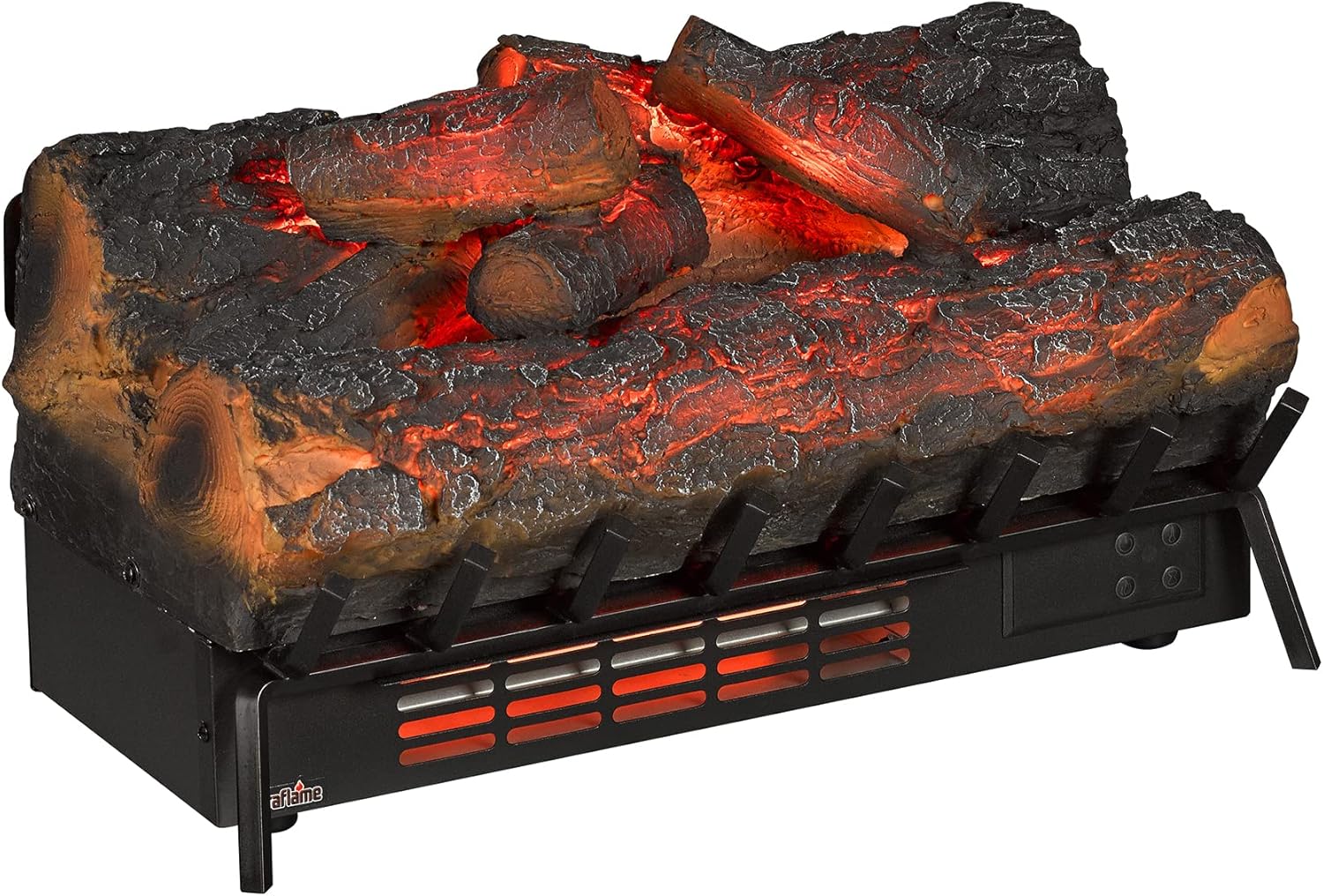 duraflame® Infrared Quartz Electric Log Set Heater with 3D Flame® Effect and Remote Control, Rustic Pine