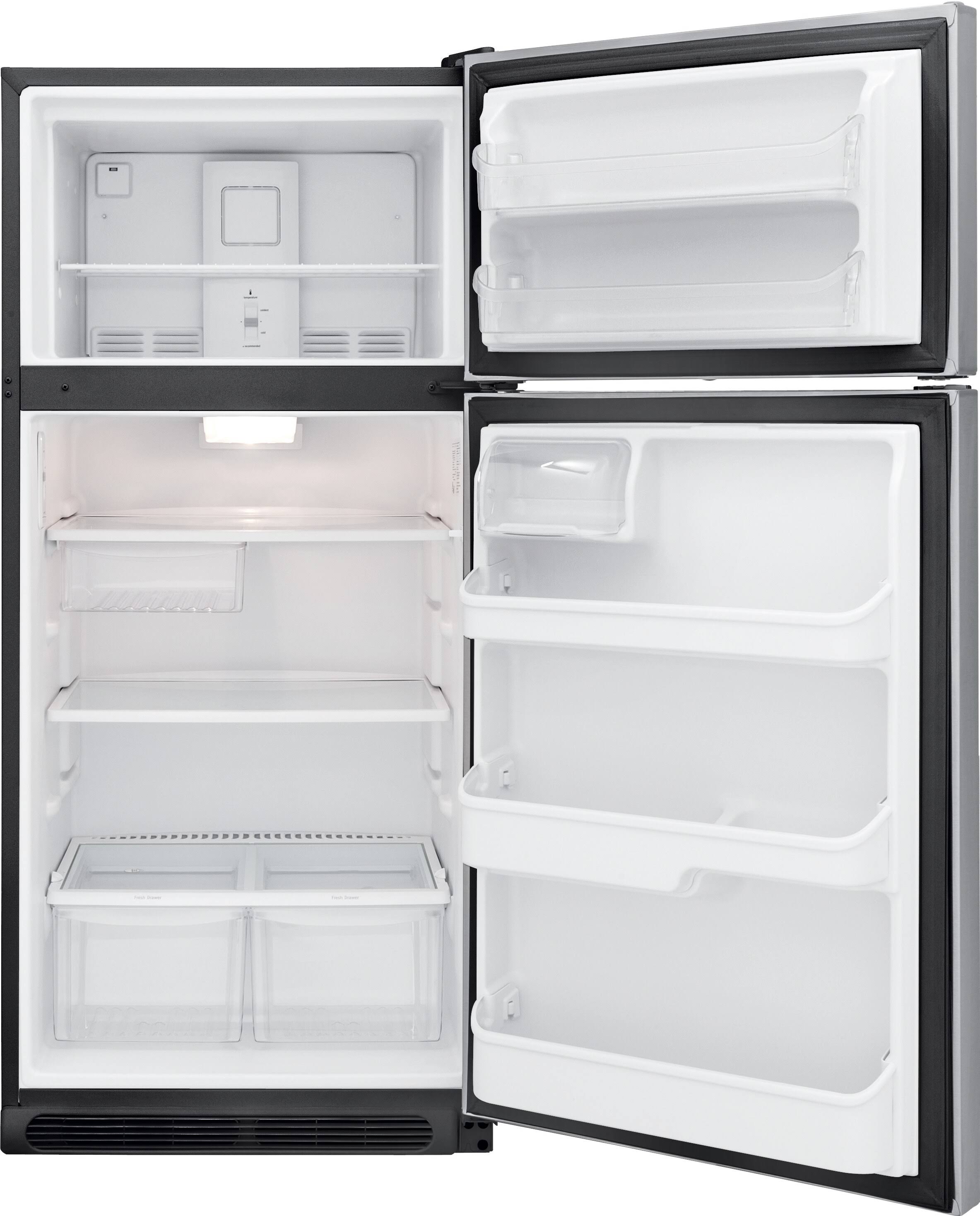 Frigidaire FFTR2131QS 20.5 Cu. ft. Top Freezer Refrigerator - Stainless Steel