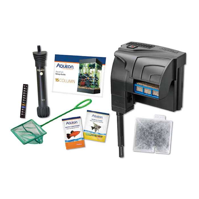 Aqueon 15 Column LED Aquarium Starter Kit - Pet Supplies online store