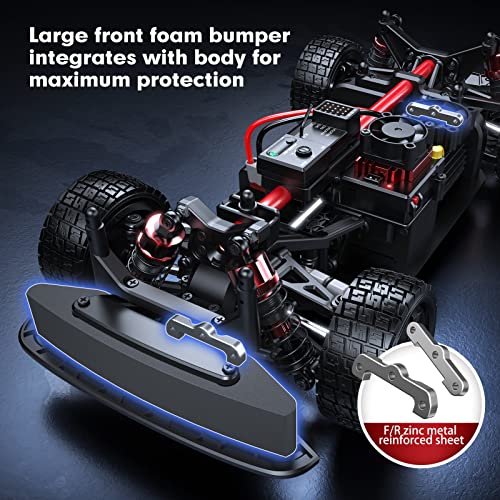 HYPER GO 14301 V3 1/14 RTR Brushless RC Drift Car with Gyro, Max 38 mph Fast RC Cars for Adults, 4WD All-Road Street Bash RC Truck, Electric Powered High Speed Drifting for Adult