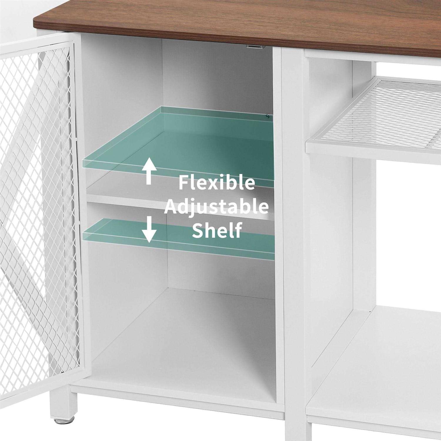 DWVO Heavy Duty Metal Aquarium Stand with Power Outlets Cabinet for Fish Tank Accessories Storage - Pet Supplies online store
