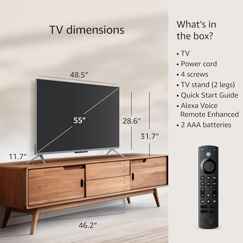Amazon Fire TV 75" Omni QLED Series 4K UHD smart TV, Dolby Vision IQ, Fire TV Ambient Experience, local dimming, hands-free with Alexa