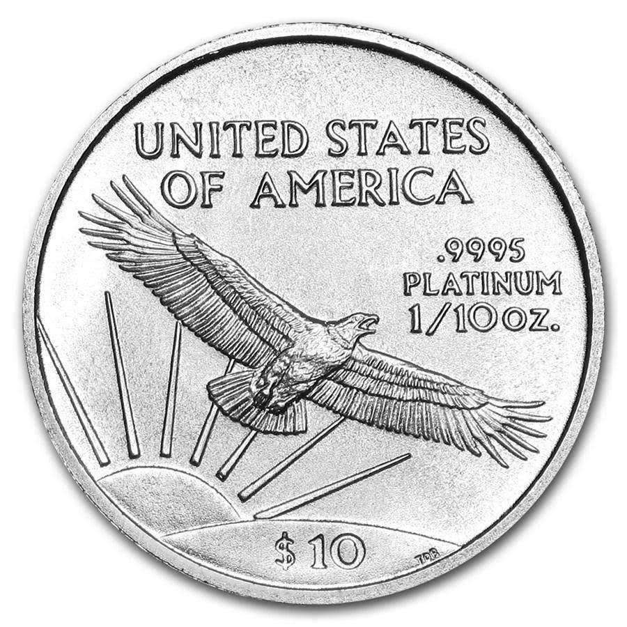 1/10 oz Platinum American Eagle BU (Random Year) by American Heritage Bullion