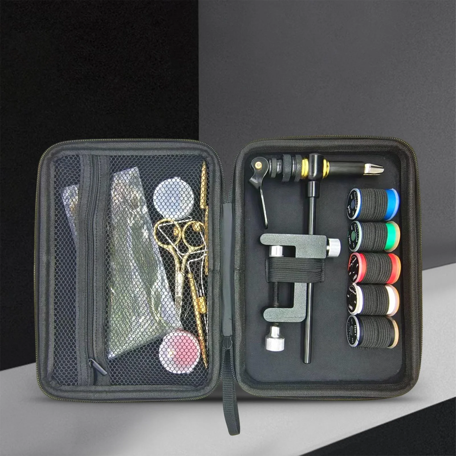 Multifunction Rotary Fly Tying Vise Tools Fly Tying Vise Table for Outdoor Activities