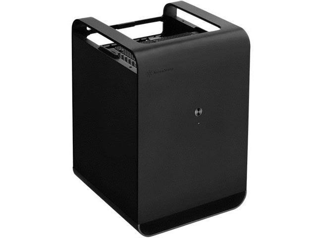 Silver Stone Technologies Cs01b Mini ITX Case Storage Aluminum Computer Chassis for Cloud Black