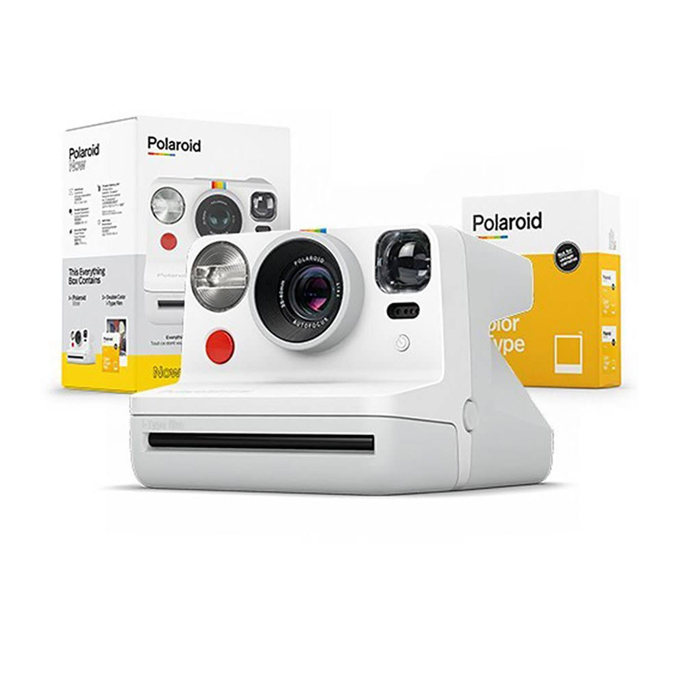 Polaroid Now Instant Camera with Lens - White
