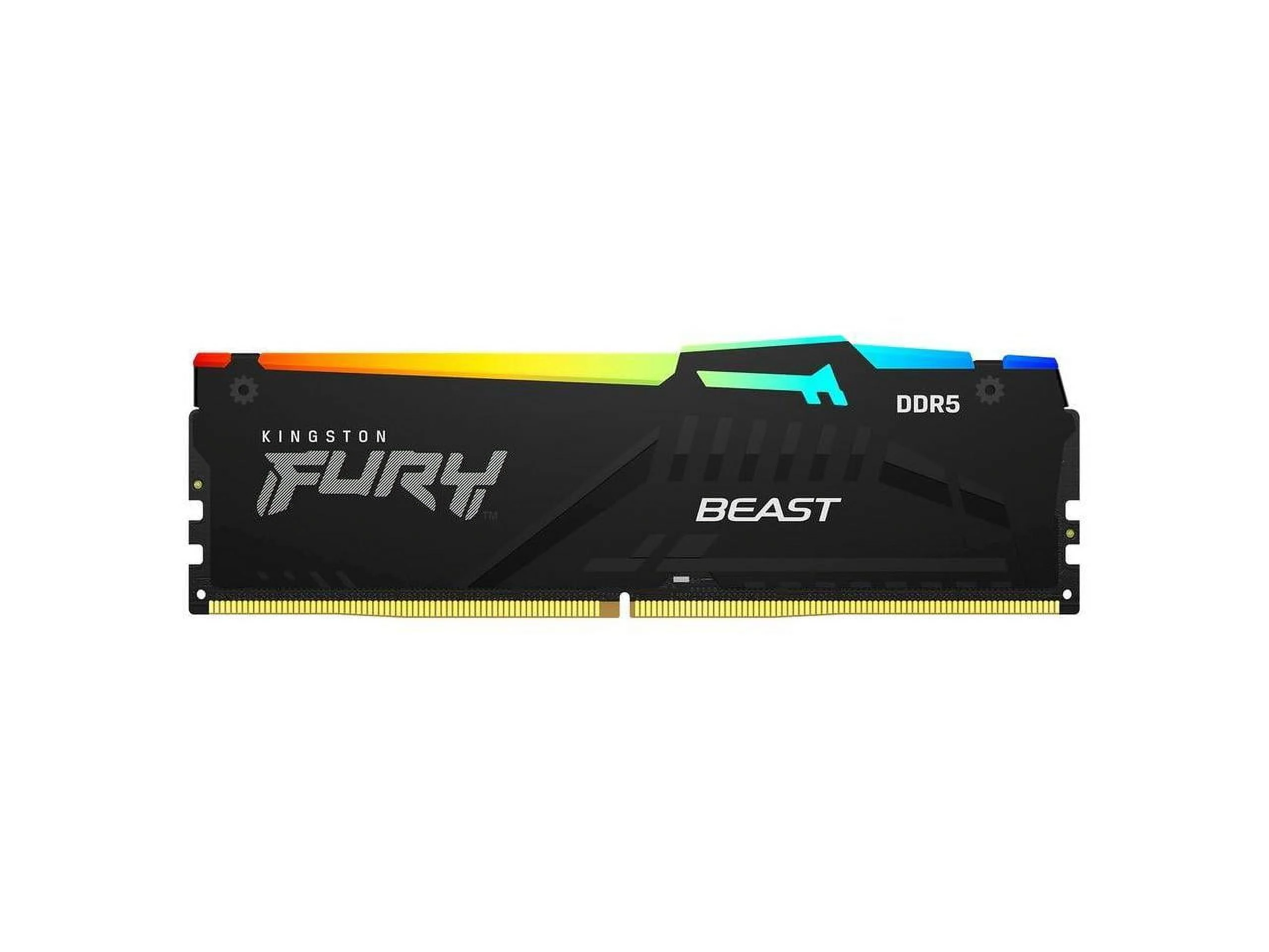 Kingston FURY Beast RGB 32GB (2 x 16GB) 288-Pin PC RAM DDR5 6000 (PC5 48000) Memory (Desktop Memory) Model KF560C40BBAK2-32