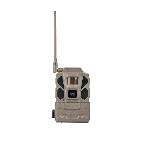 Tactacam REVEAL X Gen 3.0 Cellular Trail Camera - Multi Carrier, HD Photos & Videos, Pre-Installed Antenna, Built-in GPS, Best Battery Life, Low-Glow IR Flash, Fast Trigger Speed + 32GB SD Card (1 PK)