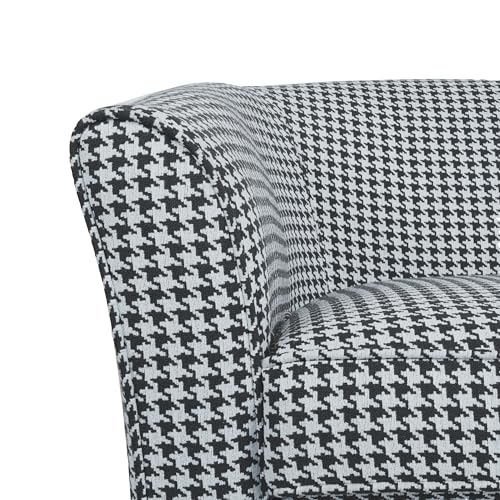 Christopher Knight Home Cecilia Modern Swivel Club Chair, 51 "W x 28 "D x 27 "H, White/Blue Stripe