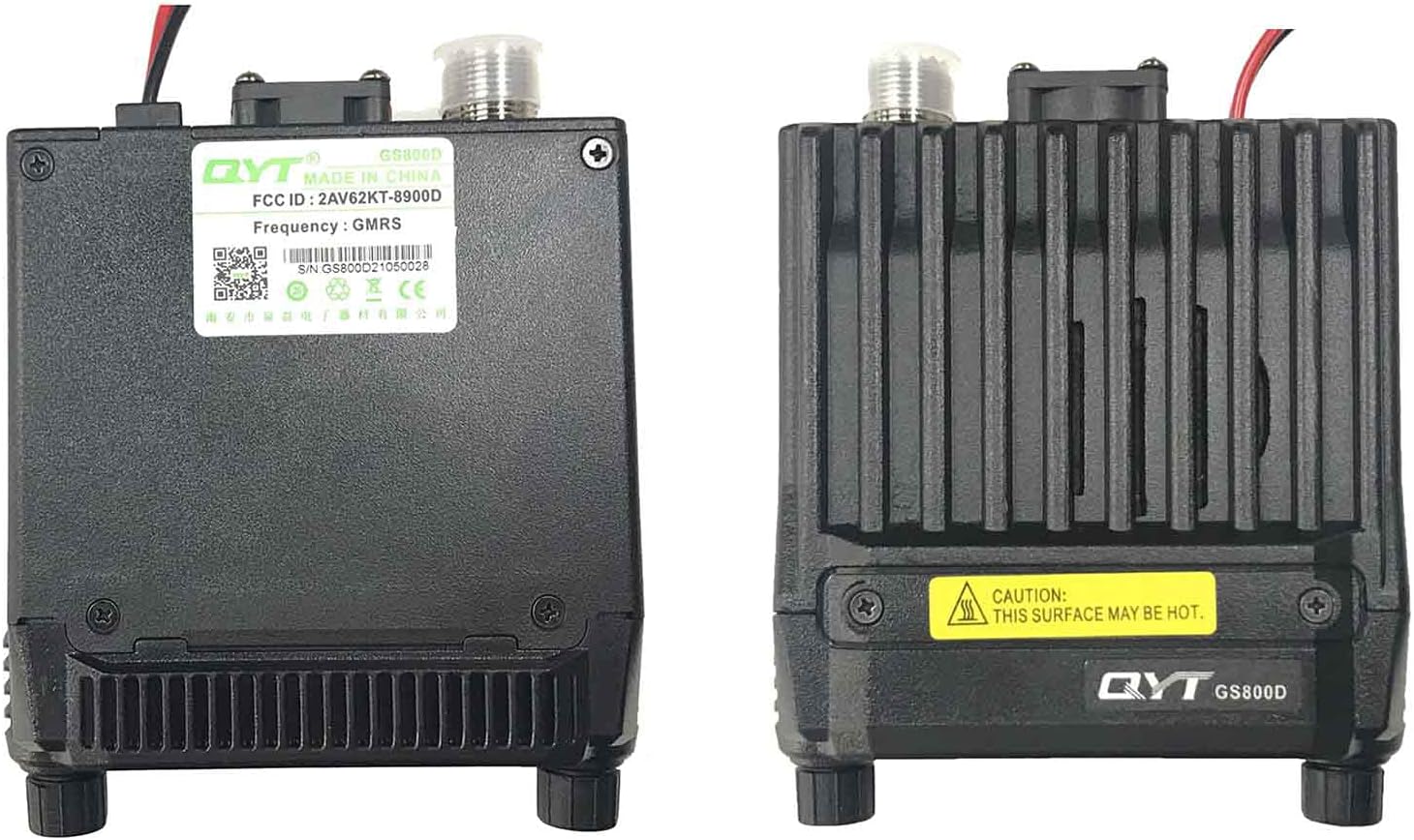 GMRS Mobile Radio 20 Watt QYT GS800D GMRS Repeater Channels Two-Way Radio Dual Band Scanning Receiver VHF136-174 / UHF 400-470mhz, NOAA Weather Long Range Walkie Talkie