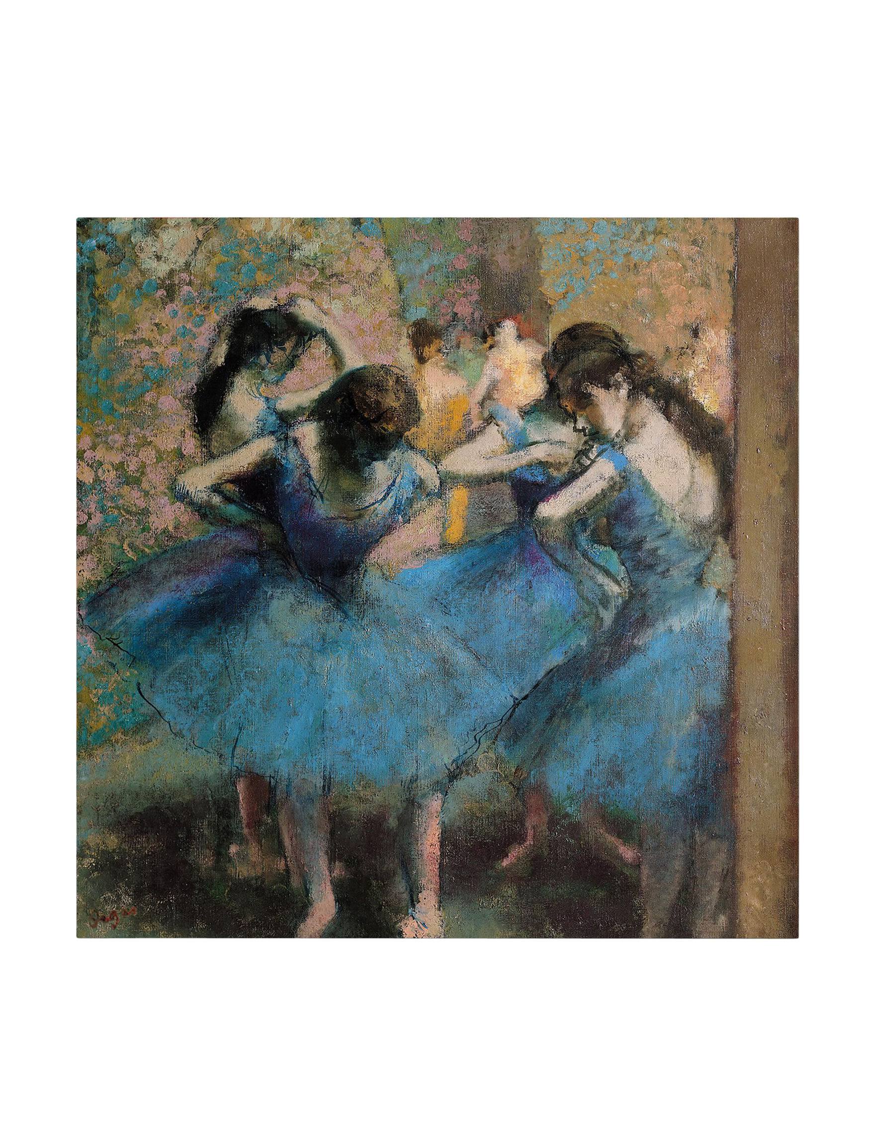 Edgar Degas &Dancers in Blue 1890& Canvas Art