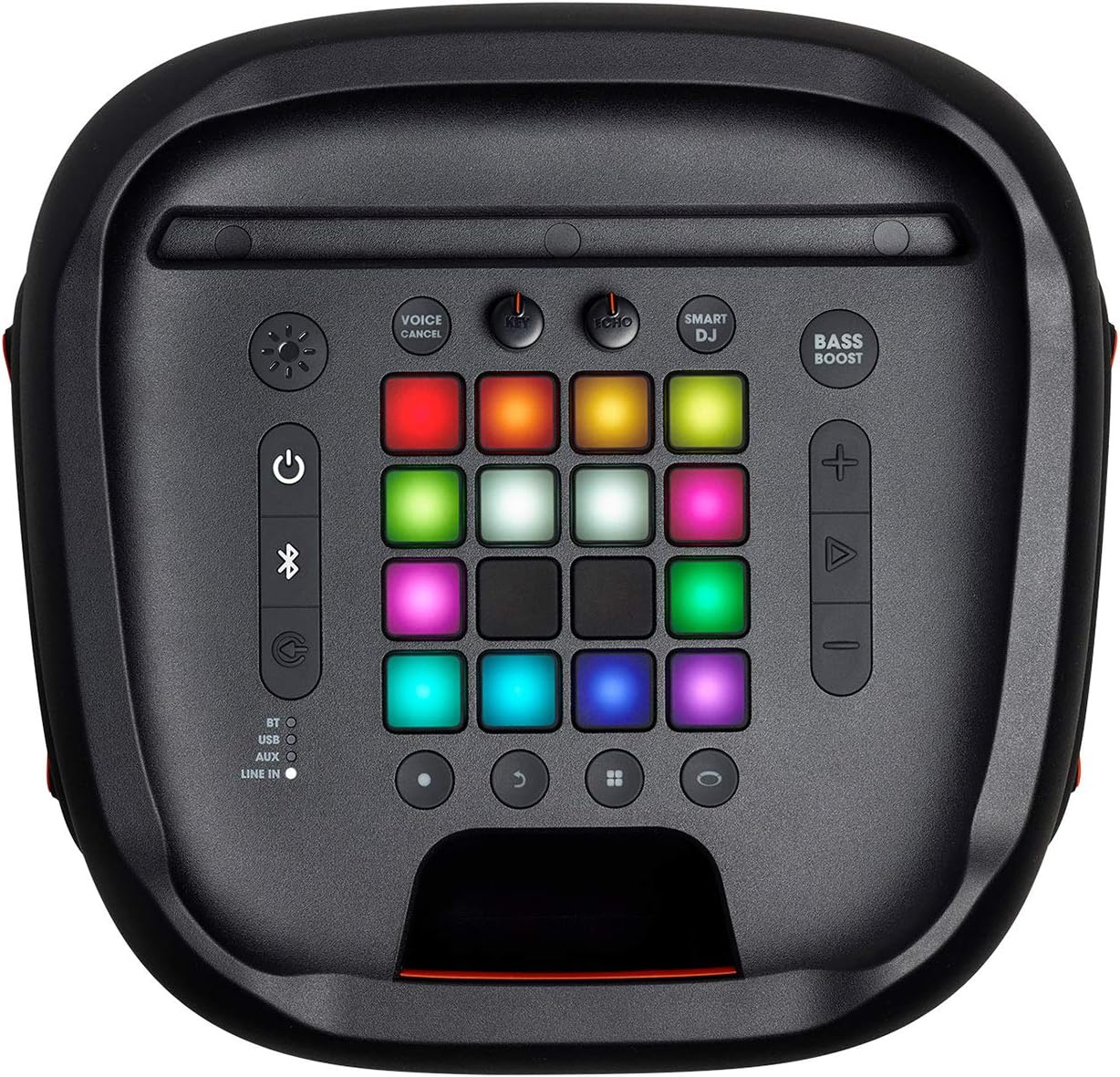 JBL PartyBox 1000 Premium High Power Portable Wireless Bluetooth Audio System Bundle with JBL PMB100 Wired Dynamic Vocal Mic and Cable - Black