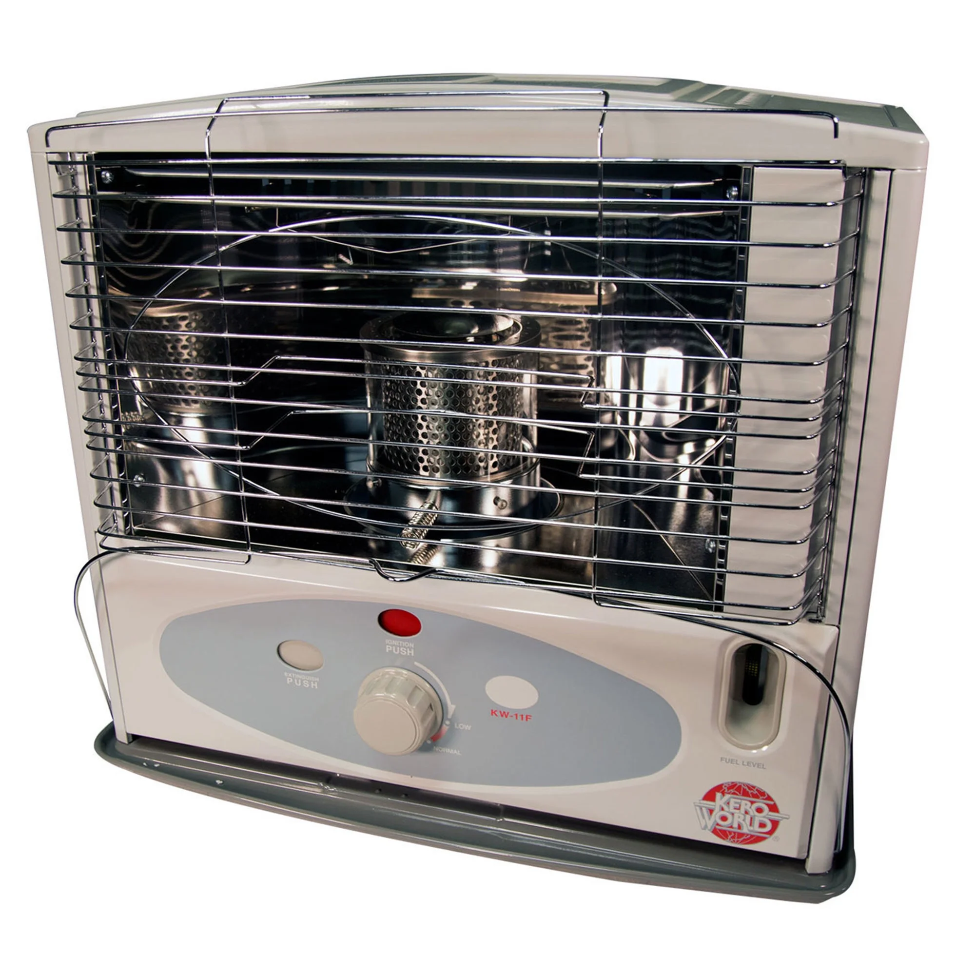 Kero World 10,000 BTU Kerosene Wick Heater with Sure-Seat Chimney System