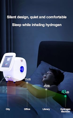 Hydrogen Inhalation Machine, 99.99% Purity Dual Outlet H2 Generator, Hydrogen Water, SPE Technology, Low Noise Improve Sleep, Boost Energy & Relaxation for Home