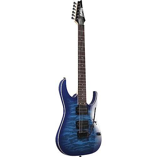 Ibanez GRGA120QATBB GIO RGA 6str Electric Guitar - Transparent Blue Burst