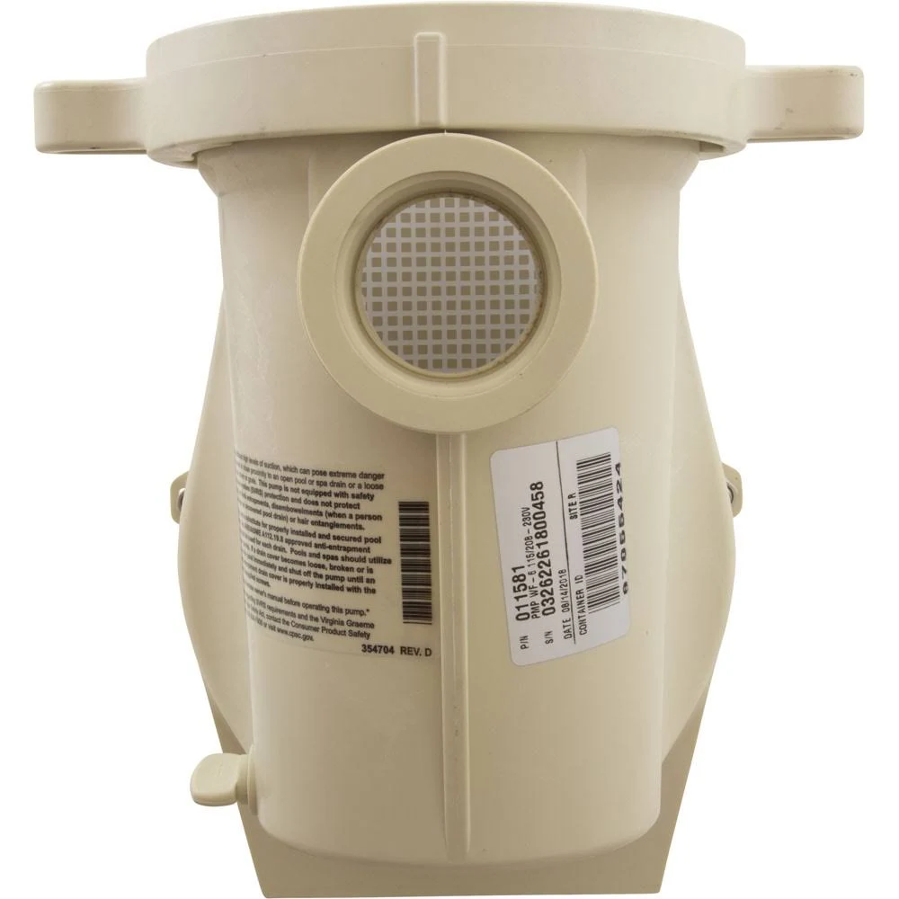 Pentair WhisperFlo Pool Pump 1.5 HP Full Rated 011581