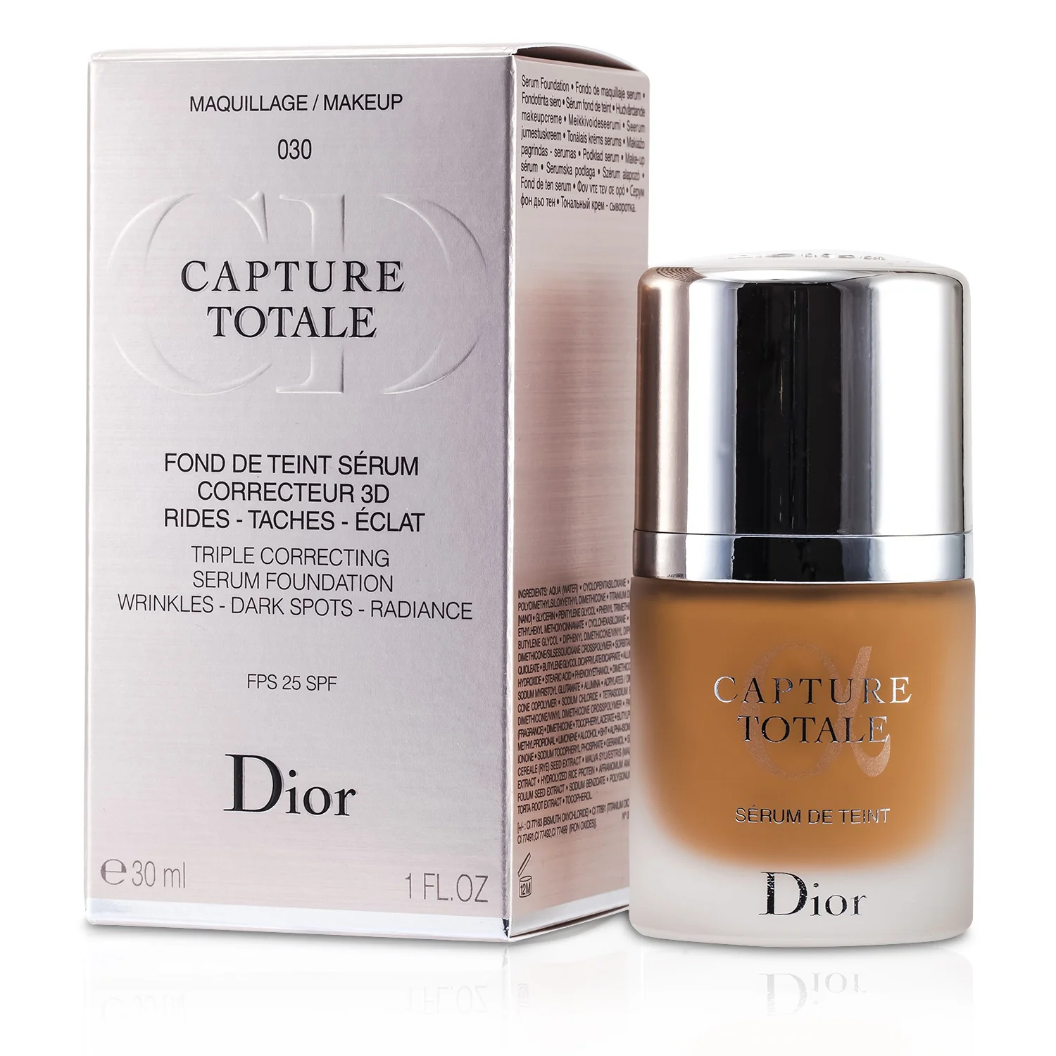 Christian Dior Capture Totale Triple Correcting Serum Foundation SPF25 - # 032 Rosy Beige  30ml/1oz