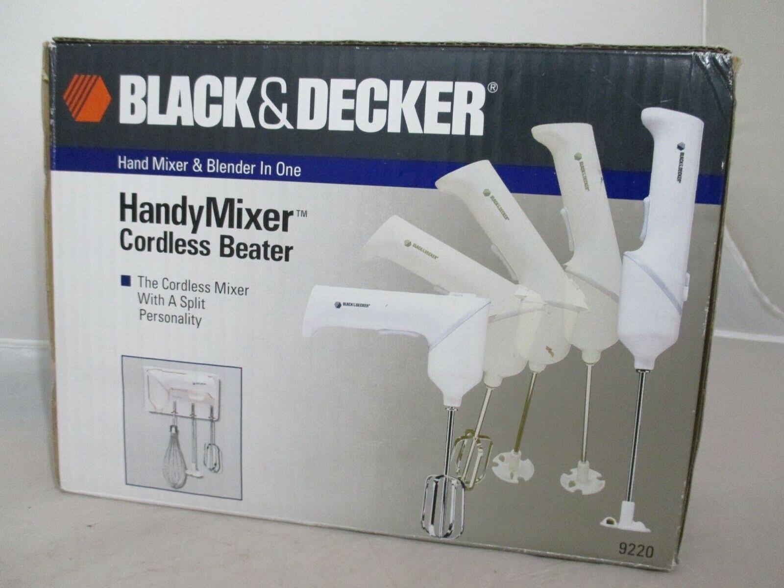 Black u0026 Decker Handy Mixer Cordless Beater Blender 9220