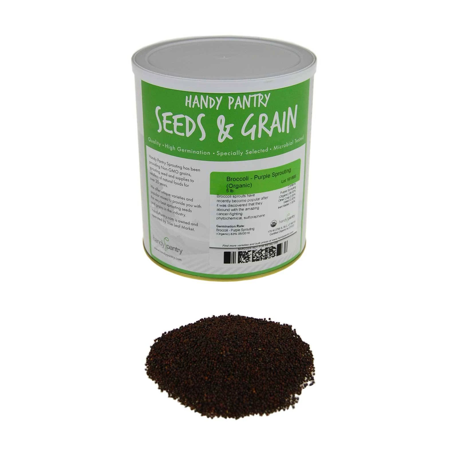 Organic broccoli Sprouting Seeds - Seed for Sprout / Sprouts - 5 lbs