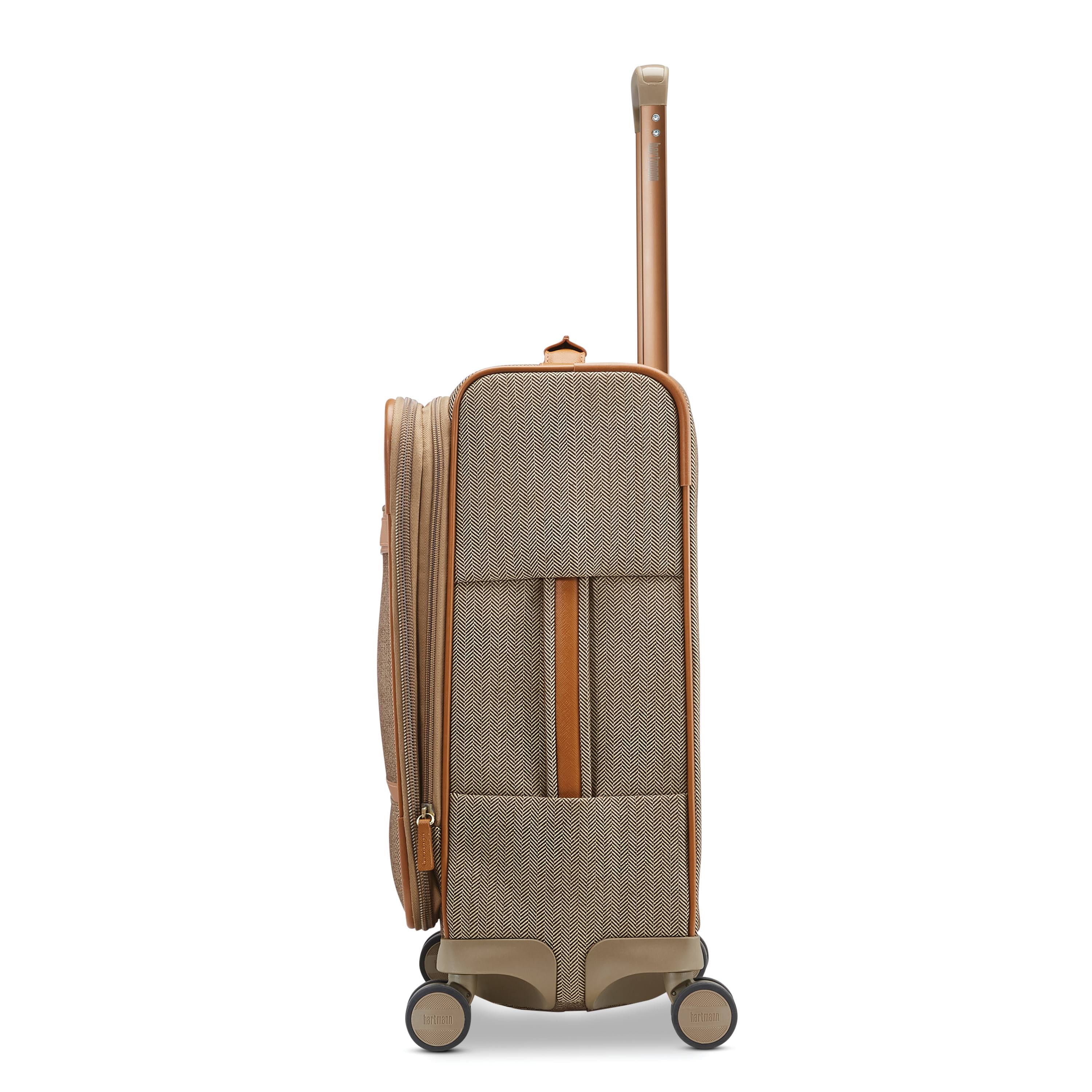 Hartmann Herringbone Deluxe Domestic Carry on Expandable Spinner - Terracotta Herringbone