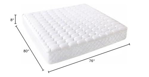 Best Price Mattress 10 Inch Euro-Top Pocket Spring-Mattress - Motion Isolation Individually Encased Pocket Springs, Comfort Foam-Top, CertiPUR-US Certified Foam, Full White