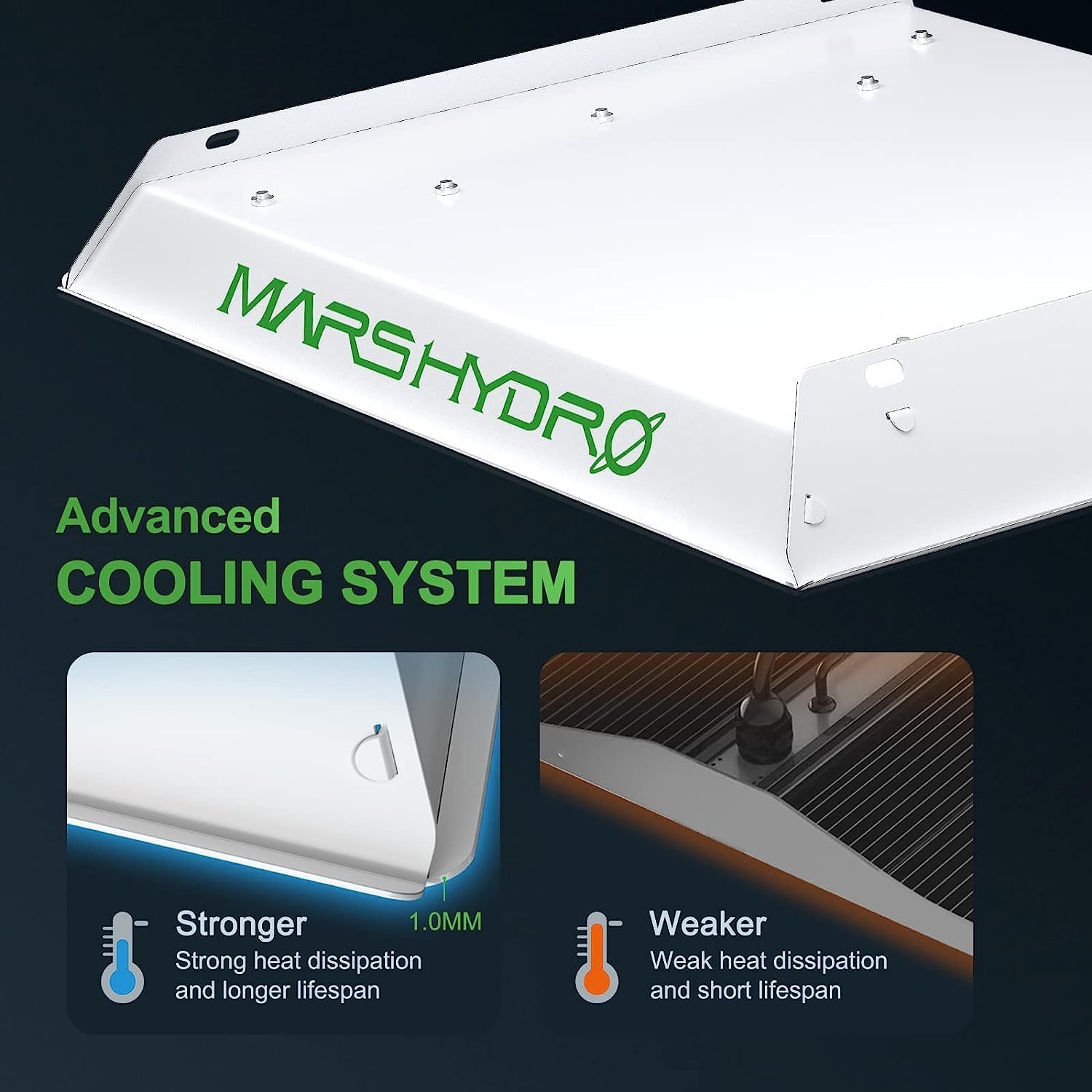 MARS HYDRO TS600 LED Grow Light with 2x2x4 Grow Tent, 24"x24"x48" for Indoor Plant Growing