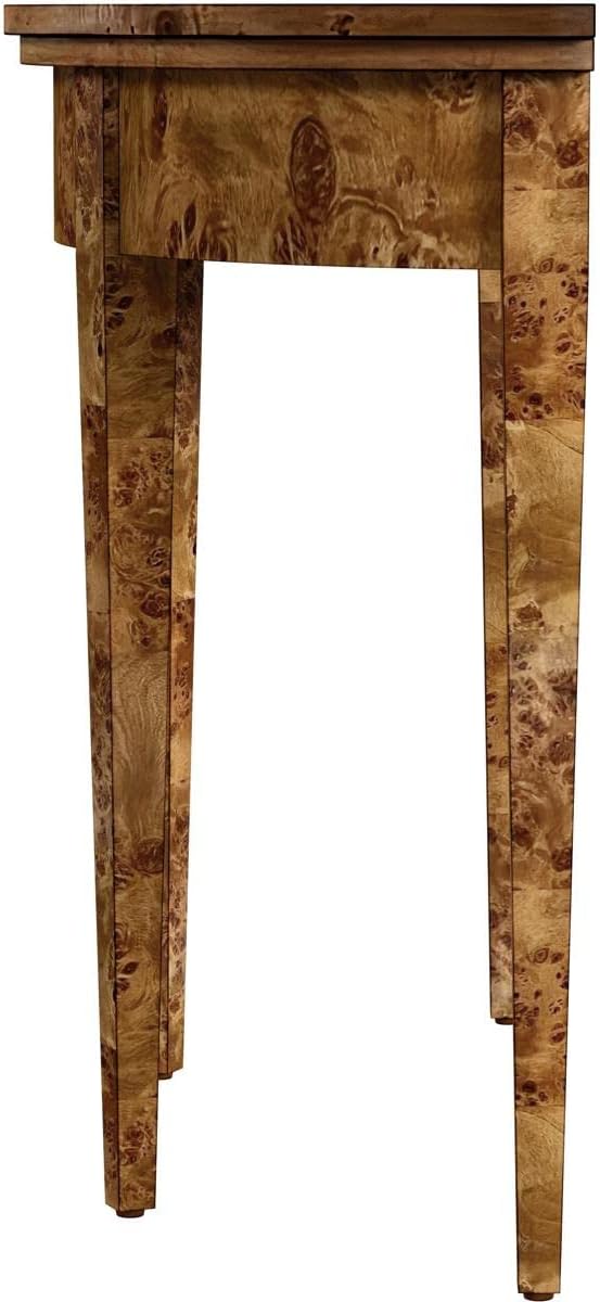 Butler Specialty Company Hampton Burl Wood Demilune 36" Console Table - Brown