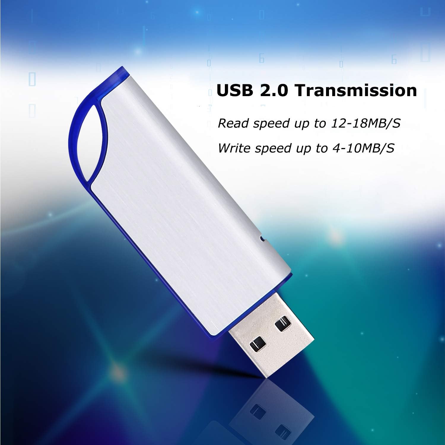 USB Drive, 32G FAT32 USB Flash Drive Memory Stick Thumb Drive for Computer/Laptop for Photo/Video Backup with Indicative Light Pack of 2