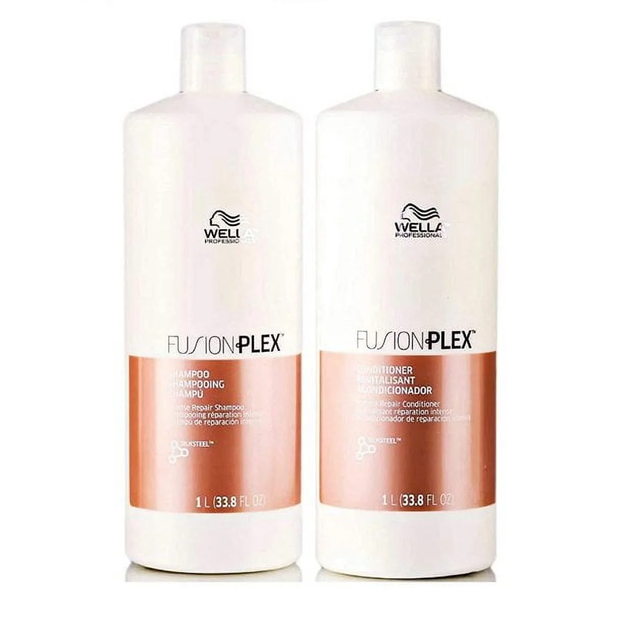 WELLA PROFESSIONALS Fusion Intense Repair Shampoo/Conditioner 33.8 oz Liter Duo