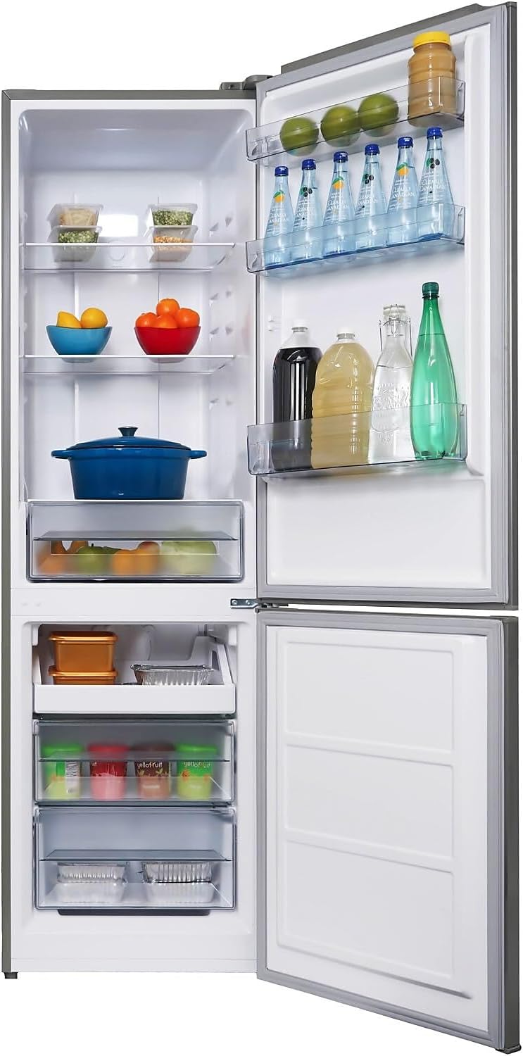 Danby 10-cu. ft. Bottom Mount Refrigerator, Stainless Steel (DBMF100B1SLDB)