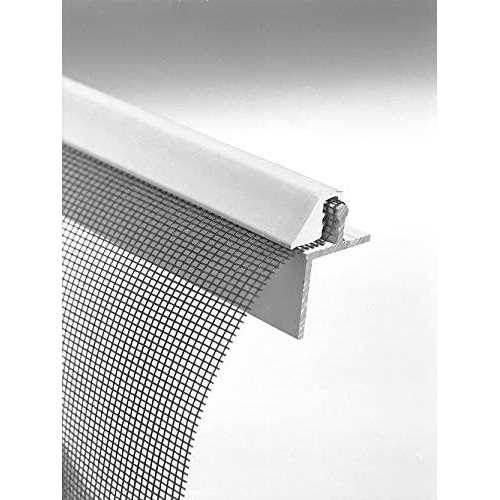 ScreenEze No-Spline Porch Screening System – 96-in Pack of 10 Screen Frame System Cap & Base – DIY Screened in Porch Kit for Easy Screen