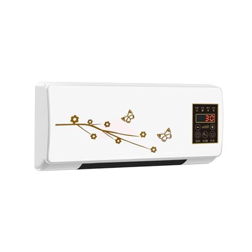 Wall Mounted Mini Cooling and Heating Air Conditioner with Remote Control,Small Air Conditioner Cooling Fan, 2-in-1 Portable Wall Mounted Ac and Heater