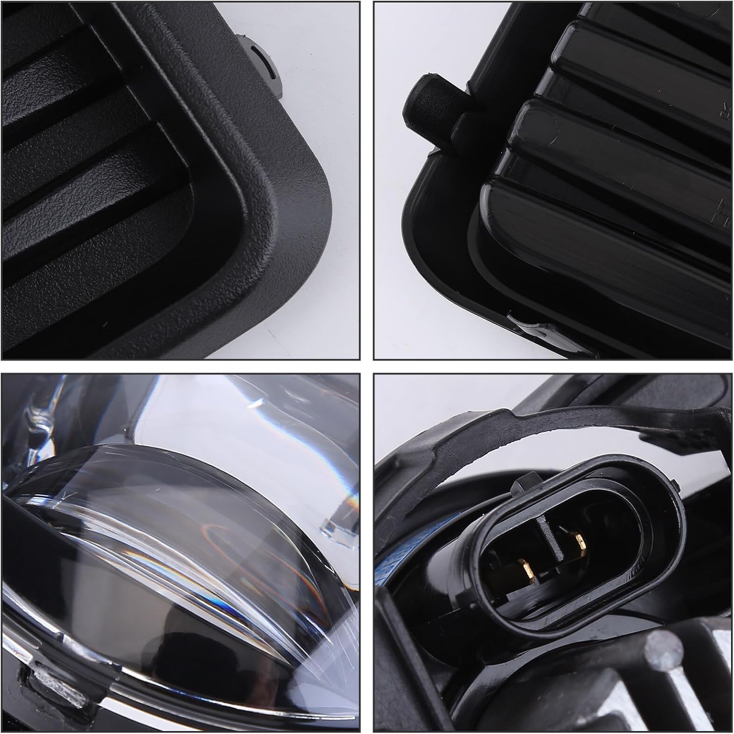 Fog Lights Kit Compatible for 2023 2024 Chevy Colorado Front Bumper LED Fog Light with Fog Light Cover and Wire Harness, Fog Lamps Assembly Driver & Passenger Side