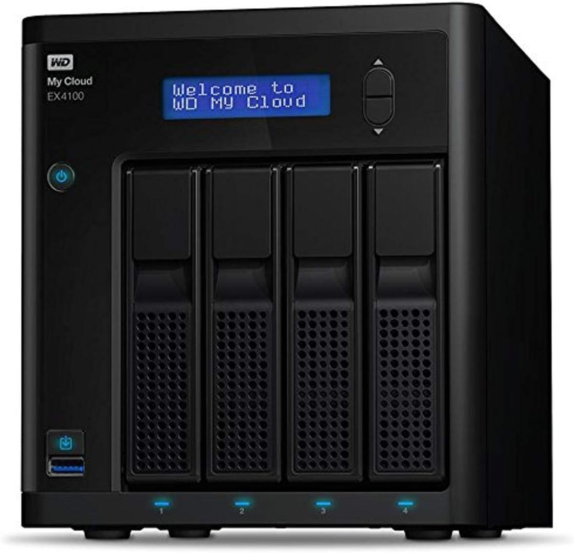 WD 24TB My Cloud EX4100 Expert Series 4-Bay Network Attached Storage - NAS - WDBWZE0240KBK-NESN