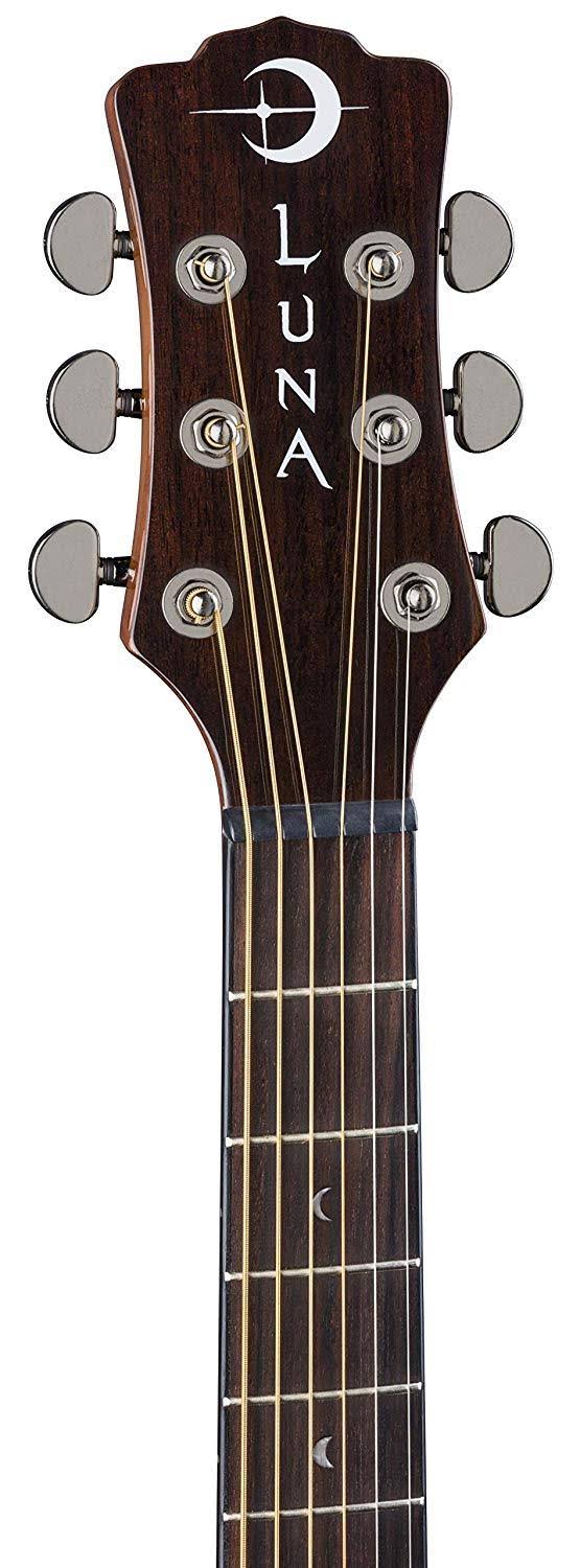 Luna Gypsy Quilt Ash Acoustic Electric Guitar Gloss Natural