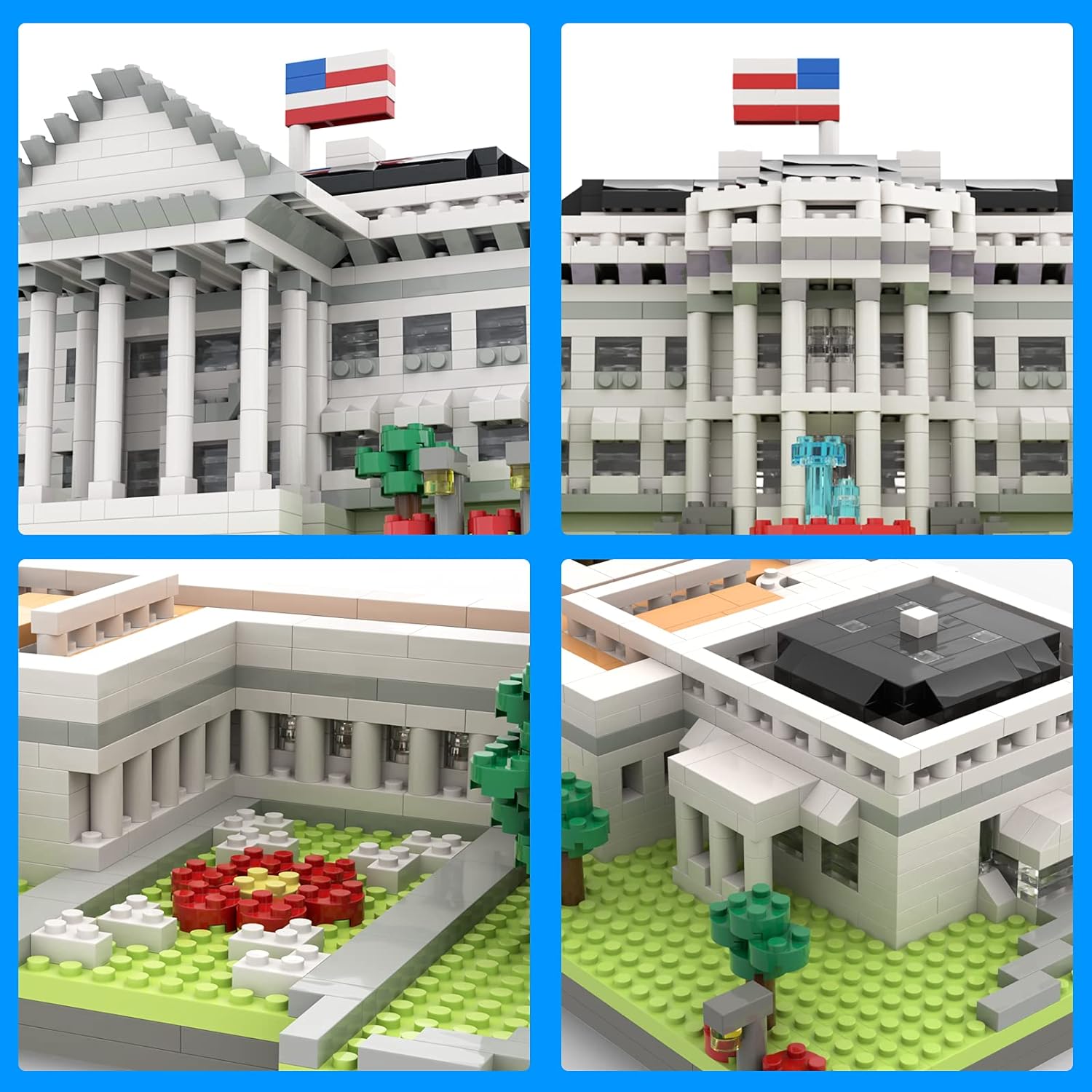 SEMKY Micro Mini Blocks White House U.S. Capital Famous Landmark Model Set,(3000Pieces) -Building and Architecture Toys Gifts for Kid and Adult