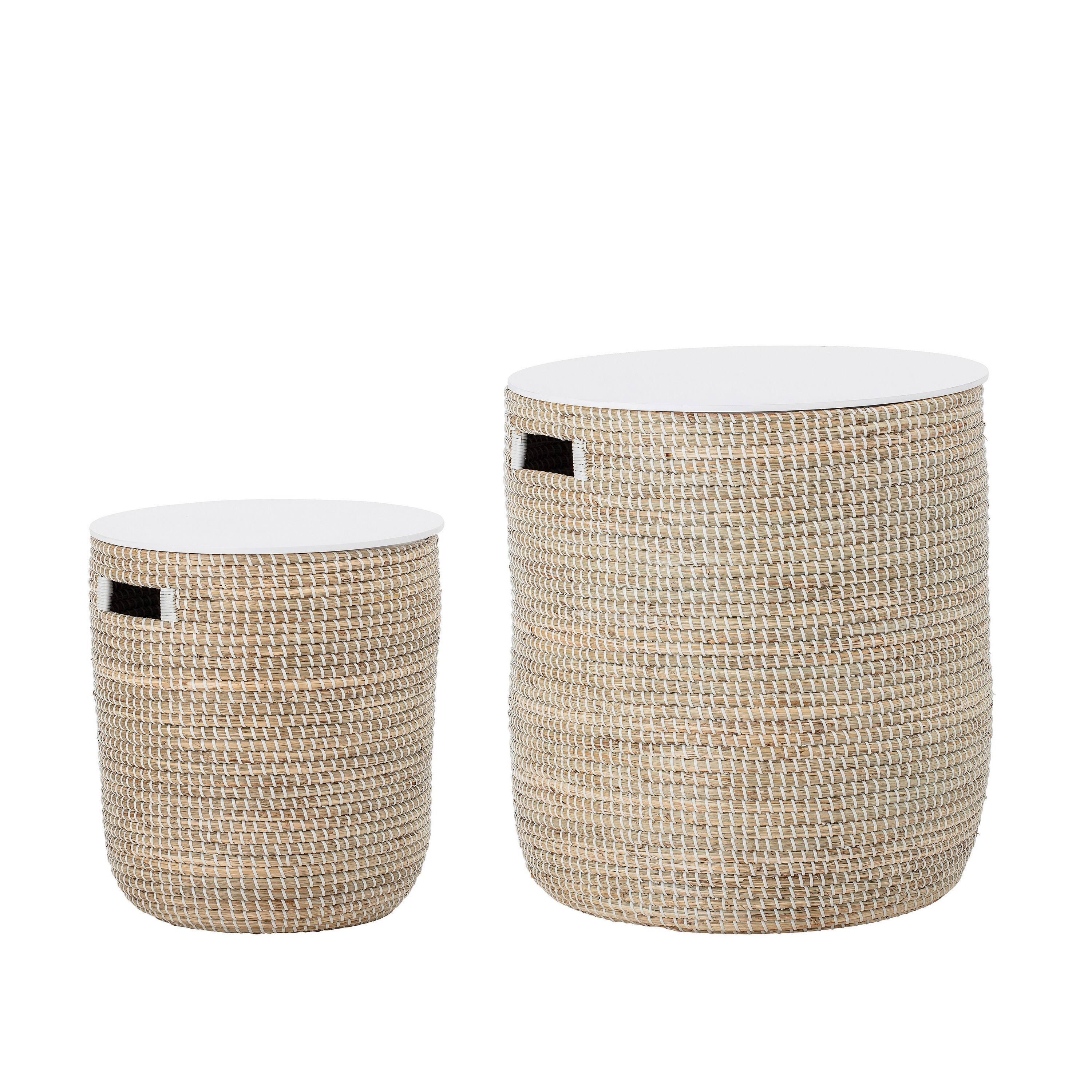 Bloomingville Seagrass 2-Piece Basket Table Set
