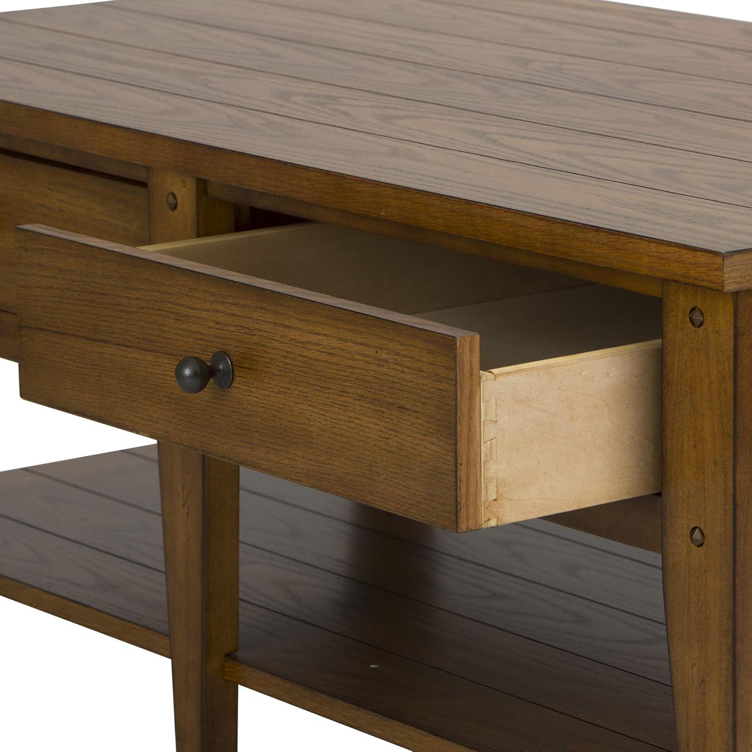 Lake House 3 Piece Set (1-Cocktail 2-End Tables), W0 x D0 x H0, Medium Brown