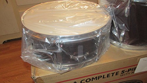 Pearl Roadshow Drum Set 4-Piece Complete Kit with Cymbals and Stands, Charcoal Metallic (RS584C/C706)