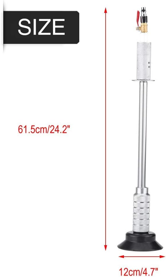 Qiilu Pull Hammer, Heavy Pneumatic Sag Repair Pull Hammer Car Body Dent Repair Suction Cup Slide Tool Body Tools Automotive